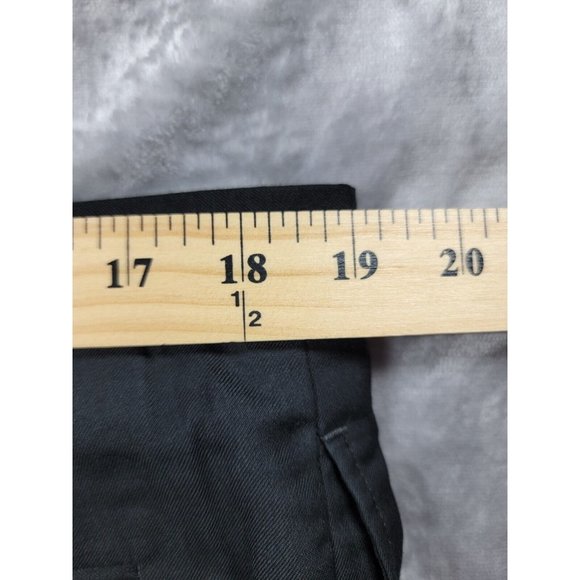 CALVIN KLEIN MEN'S BLACK FLAT FRONT DRESS PANTS SIZE 38X29 polyester, rayon - Picture 3 of 7